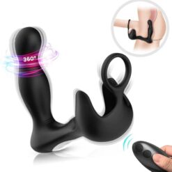 Comprar ARMONY - SURROUND VIBRADOR ANAL & ESTIMULADOR TESTÍCULOS & ANILLO CONTROL REMOTO NEGRO al mejor precio - Envíos Discretos