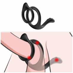 Comprar ARMONY - TAIL ANILLO DOBLE ANAL NEGRO al mejor precio - Envíos Discretos