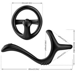 Comprar ARMONY - TREASURE ANILLO DOBLE ANAL NEGRO al mejor precio - Envíos Discretos