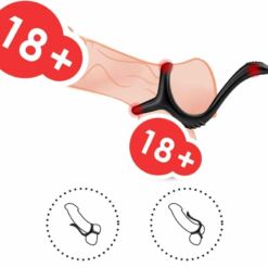 Comprar ARMONY - TREASURE ANILLO DOBLE ANAL NEGRO al mejor precio - Envíos Discretos