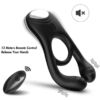 Comprar ARMONY - VEYRON ANILLO VIBRADOR DOBLE PINZA CONTROL REMOTO NEGRO al mejor precio - Envíos Discretos