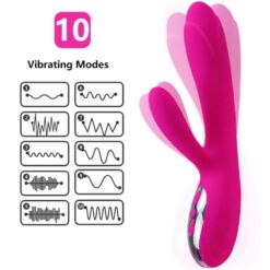 Comprar ARMONY - VIBRADOR & ESTIMULADOR FLEXIBLE EFECTO CALOR FUCSIA al mejor precio - Envíos Discretos