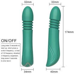 Comprar ARMONY - VIBRADOR & THRUSTING PUNTO G VERDE al mejor precio - Envíos Discretos