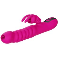 Comprar ARMONY - VIBRADOR MULTIFUNCION RABBIT DOBLE LENGUA EFECTO CALOR FUCSIA al mejor precio - Envíos Discretos