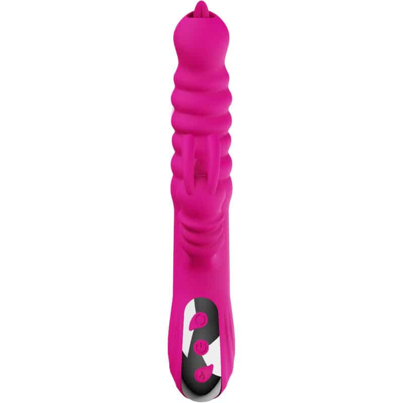 ARMONY - VIBRADOR MULTIFUNCION RABBIT DOBLE LENGUA EFECTO CALOR FUCSIA - piKanteo | Despierta tu lado más piKante Comprar ARMONY - VIBRADOR MULTIFUNCION RABBIT DOBLE LENGUA EFECTO CALOR FUCSIA al mejor precio - Envíos Discretos