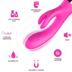 Comprar ARMONY - VIBRADOR RABBIT FUCSIA al mejor precio - Envíos Discretos