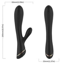 Comprar ARMONY - VIBRADOR RABBIT SILICONA NEGRO al mejor precio - Envíos Discretos