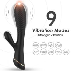 Comprar ARMONY - VIBRADOR RABBIT SILICONA NEGRO al mejor precio - Envíos Discretos