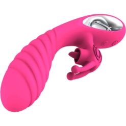 Comprar ARMONY - VICKY VIBRADOR RABBIT CON LENGUA PULL RING FUCSIA al mejor precio - Envíos Discretos