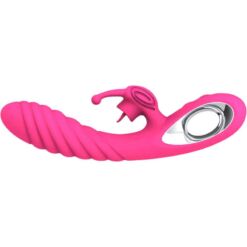 Comprar ARMONY - VICKY VIBRADOR RABBIT CON LENGUA PULL RING FUCSIA al mejor precio - Envíos Discretos