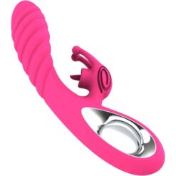 Comprar ARMONY - VICKY VIBRADOR RABBIT CON LENGUA PULL RING FUCSIA al mejor precio - Envíos Discretos