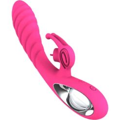 Comprar ARMONY - VICKY VIBRADOR RABBIT CON LENGUA PULL RING FUCSIA al mejor precio - Envíos Discretos