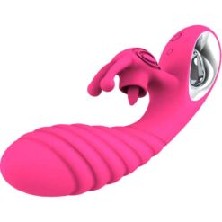 Comprar ARMONY - VICKY VIBRADOR RABBIT CON LENGUA PULL RING FUCSIA al mejor precio - Envíos Discretos
