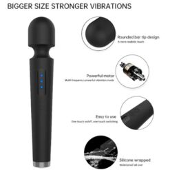 Comprar ARMONY - X POWER LARGE MASAJEADOR & VIBRADOR 7 VIBRACIONES NEGRO al mejor precio - Envíos Discretos