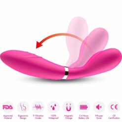 Comprar ARMONY - Y-WAND MASAJEADOR & VIBRADOR CABEZA DOBLE FUCSIA al mejor precio - Envíos Discretos