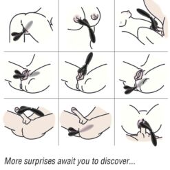 Comprar ARMONY - Y-WAND MASAJEADOR & VIBRADOR CABEZA DOBLE NEGRO al mejor precio - Envíos Discretos