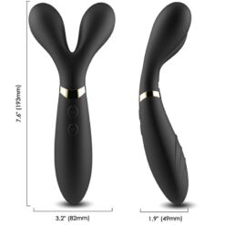 Comprar ARMONY - Y-WAND MASAJEADOR & VIBRADOR CABEZA DOBLE NEGRO al mejor precio - Envíos Discretos