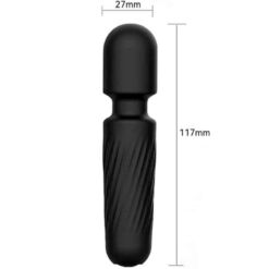 Comprar ARMONY - YOUR MAGIC MASAJEADOR & VIBRADOR RECARGABLE 10 VIBRACIONES NEGRO al mejor precio - Envíos Discretos