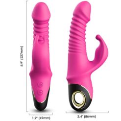 Comprar ARMONY - ZING DILDO VIBRADOR RABBIT FUCSIA al mejor precio - Envíos Discretos