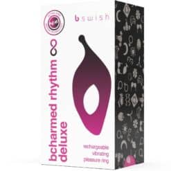 Comprar B SWISH - BCHARMED RHYTHM INFINITE DELUXE ANILLO PARA PENE 15 VIBRACIONES NEGRO al mejor precio - Envíos Discretos
