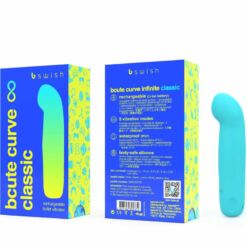 Comprar B SWISH - BCUTE CURVE INFINITE CLASSIC VIBRADOR RECARGABLE SILICONA AZUL al mejor precio - Envíos Discretos
