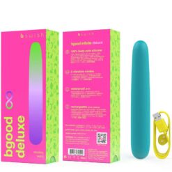 Comprar B SWISH - BGOOD INFINITE DELUXE VIBRADOR RECARGABLE SILICONA AZUL al mejor precio - Envíos Discretos