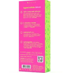 Comprar B SWISH - BGOOD INFINITE DELUXE VIBRADOR RECARGABLE SILICONA AZUL al mejor precio - Envíos Discretos