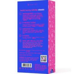 Comprar B SWISH - BWILD BUNNY INFINITE CLASSIC VIBRADOR RECARGABLE SILICONA AZUL al mejor precio - Envíos Discretos