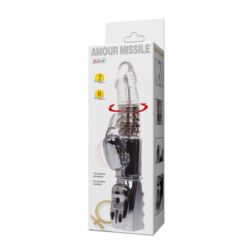 Comprar BAILE - AMOUR MISSILE ROTADOR TRANSPARENTE 26.5 CM al mejor precio - Envíos Discretos