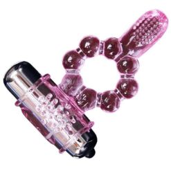 Comprar BAILE - ANILLO SILICONA 10 RITMOS LENGUA CON VIBRACIÓN ROSA al mejor precio - Envíos Discretos