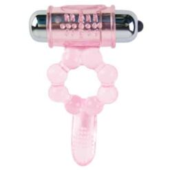 Comprar BAILE - ANILLO SILICONA 10 RITMOS LENGUA CON VIBRACIÓN ROSA al mejor precio - Envíos Discretos