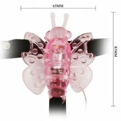 Comprar BAILE - ARNÉS CON MARIPOSA VIBRADORA MULTIVELOCIDAD al mejor precio - Envíos Discretos