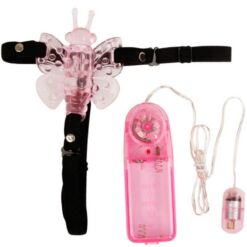 Comprar BAILE - ARNÉS CON MARIPOSA VIBRADORA MULTIVELOCIDAD al mejor precio - Envíos Discretos