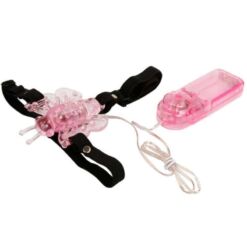 Comprar BAILE - ARNÉS CON MARIPOSA VIBRADORA MULTIVELOCIDAD al mejor precio - Envíos Discretos