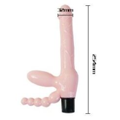 Comprar BAILE - ARNÉS SIN CUERDA TPR CON VIBRACIÓN Y ESTIMULACION ANAL 25.4 CM al mejor precio - Envíos Discretos