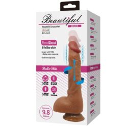 Comprar BAILE - BEAUTIFUL WILKS VIBRADOR REALÍSTICO DE 5 CONFIGURACIONES 25 CM MULATO al mejor precio - Envíos Discretos