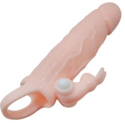 Comprar BAILE - BRAVE MAN FUNDA PENE CON RABBIT VIBRADOR 16.5 CM NATURAL al mejor precio - Envíos Discretos