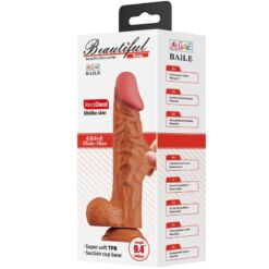 Comprar BAILE - BURAQ DILDO REALÍSTICO 24 CM NATURAL al mejor precio - Envíos Discretos
