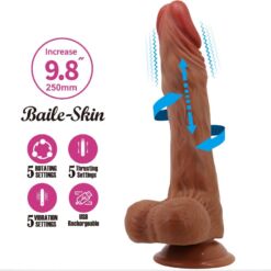 Comprar BAILE - CALISTO DILDO REALÍSTICO 25 CM NATURAL al mejor precio - Envíos Discretos