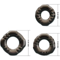 Comprar BAILE - COCK RINGS YVONNE SET 3 ANILLOS PENE al mejor precio - Envíos Discretos