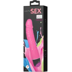 Comprar BAILE - COLORFUL SEX VIBRADOR REALÍSTICO ROSA 23 CM al mejor precio - Envíos Discretos