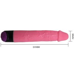 Comprar BAILE - COLORFUL SEX VIBRADOR REALÍSTICO ROSA 23 CM al mejor precio - Envíos Discretos