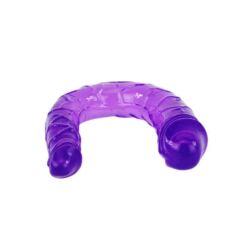Comprar BAILE - DILDO DOBLE EN GELATINA FLEXIBLE LILA al mejor precio - Envíos Discretos