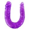 Comprar BAILE - DILDO DOBLE EN GELATINA FLEXIBLE LILA al mejor precio - Envíos Discretos