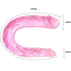Comprar BAILE - DOUBLE DONG DILDO DOBLE ROSA al mejor precio - Envíos Discretos