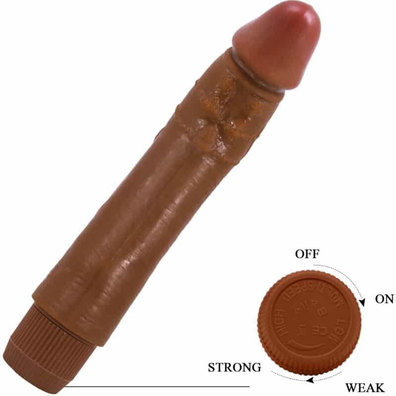 BAILE - DYBBUK VIBRADOR REALÍSTICO 24 CM MULATO - piKanteo | Despierta tu lado más piKante Comprar BAILE - DYBBUK VIBRADOR REALÍSTICO 24 CM MULATO al mejor precio - Envíos Discretos