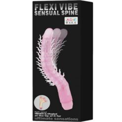 Comprar BAILE - FLEXI VIBE SENSUAL SPINE BENDABLE VIBRATING DILDO LILA 23.5 CM al mejor precio - Envíos Discretos