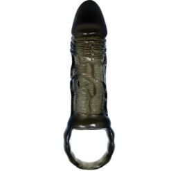 Comprar BAILE - FUNDA EXTENSORA PENE CON STRAP PARA TESTÍCULOS NEGRO 13.5 CM al mejor precio - Envíos Discretos