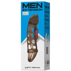 Comprar BAILE - FUNDA EXTENSORA PENE CON VIBRACIÓN Y STRAP 13.5 CM al mejor precio - Envíos Discretos
