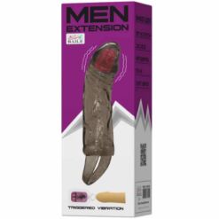 Comprar BAILE - FUNDA EXTENSORA PENE CON VIBRACIÓN Y STRAP PARA TESTÍCULOS 13.5 CM al mejor precio - Envíos Discretos